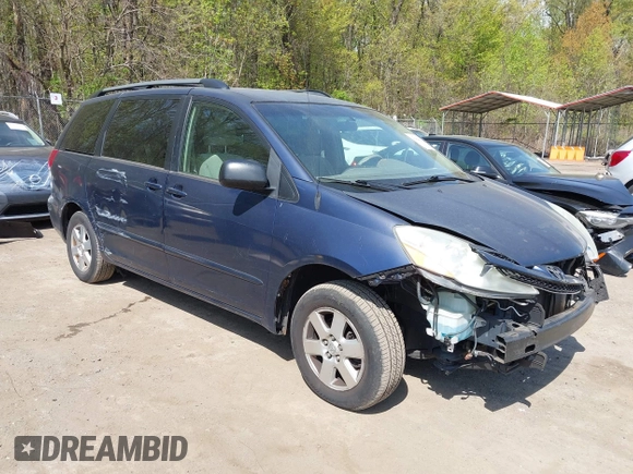2006 Toyota Sienna CE with VIN 5TDZA23C56S540813, listed as a IAAI auction lot 42064424 with 190,936 mi miles and . Bid and sale history available at DreamBid. Image 1.