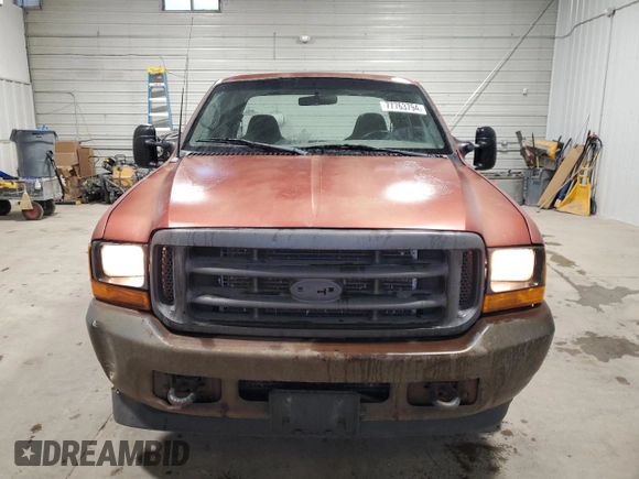 2002 Ford F-250 XL with VIN 1FTNX20LX2EC07167, listed as a Copart auction lot 77763794 with 252,397 mi miles and Clean title. Bid and sale history available at DreamBid. Image 5.