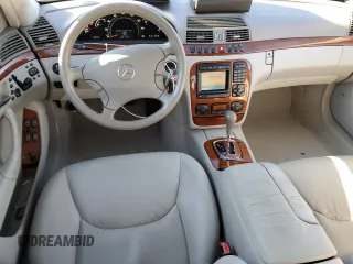 2002 Mercedes-Benz S-Class 4.3L with VIN WDBNG70J32A289860, listed as a Copart auction lot 85976544 with 129,617 mi miles and Salvage Title. Bid and sale history available at carsss.com. Image 8.