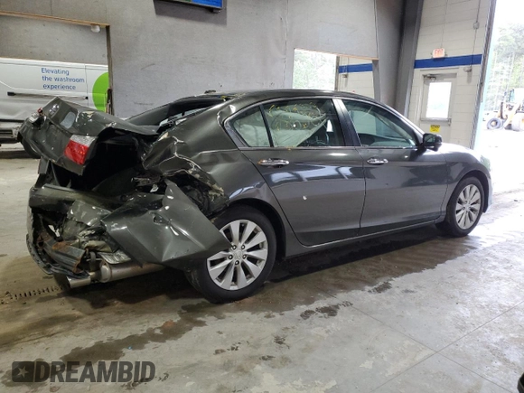2014 Honda Accord Sedan EX-L with VIN 1HGCR2F8XEA159221, listed as a Copart auction lot 53328885 with 137,212 mi miles and Salvage Title. Bid and sale history available at carsss.com. Image 3.