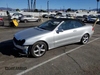 2005 Mercedes-Benz CLK 320 with VIN WDBTK65G45T045124, listed as a Copart auction lot 81193874 with 71,574 mi miles and Salvage Title. Bid and sale history available at DreamBid. Image 1.