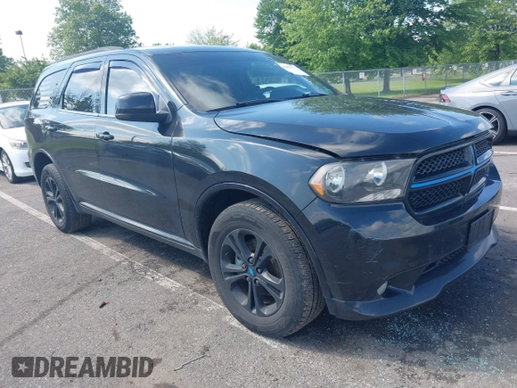 2013 Dodge Durango Crew with VIN 1C4RDJDG8DC675558, listed as a IAAI auction lot 42466777 with 160,407 mi miles and . Bid and sale history available at DreamBid. Image 1.