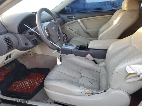 2005 Infiniti G35 Coupe with VIN JNKCV54E45M416441, listed as a Copart auction lot 76091374 with 78104 miles and Salvage Title. Bid and sale history available at carsss.com. Image 7.