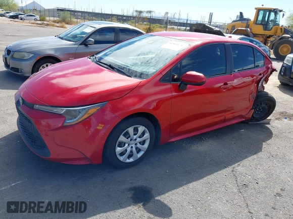 2021 Toyota Corolla LE with VIN JTDEPMAE7MJ133972, listed as a IAAI auction lot 41903179 with 91,680 mi miles. Bid and sale history available at carsss.com. Image 17.
