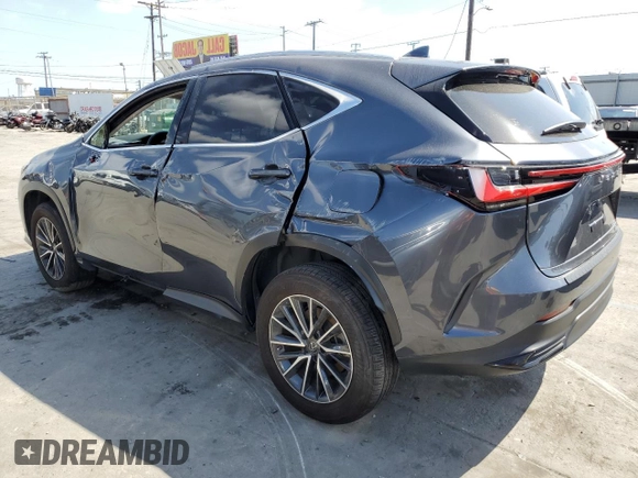 2022 Lexus NX with VIN JTJAGCEZ1N5001125, listed as a Copart auction lot 72358244 with 27,330 mi miles and Salvage Title. Bid and sale history available at carsss.com. Image 2.