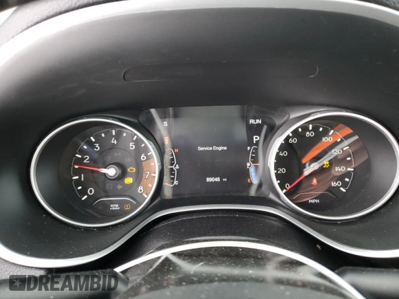 2018 Jeep Compass Latitude with VIN 3C4NJDBB0JT493661, listed as a Copart auction lot 88695545 with 89,046 mi miles and Salvage Title. Bid and sale history available at DreamBid. Image 9.