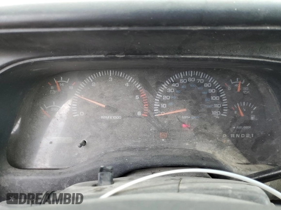 1997 Dodge Dakota with VIN 1B7GL23Y6VS241737, listed as a Copart auction lot 80543504 with 196,239 mi miles and Salvage Title. Bid and sale history available at carsss.com. Image 9.