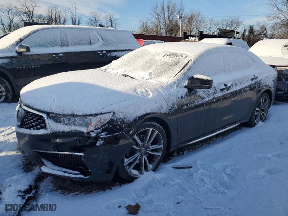 2019 Acura TLX w/Technology Pkg with VIN 19UUB2F48KA007097, listed as a Copart auction lot 88320415 with 87,651 mi miles and Salvage Title. Bid and sale history available at carsss.com. Image 1.