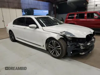 2020 BMW 7 Series 740i xDrive with VIN WBA7T4C02LCD70555, listed as a Copart auction lot 75666484 with 50,847 mi miles and Clean title. Bid and sale history available at DreamBid. Image 4.