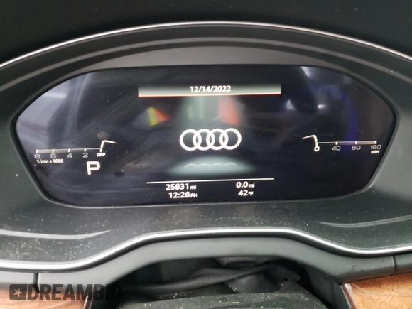 2021 Audi Q5 Premium Plus with VIN WA1BAAFY6M2025207, listed as a Copart auction lot 71050522 with 25,831 mi miles and . Bid and sale history available at DreamBid. Image 9.