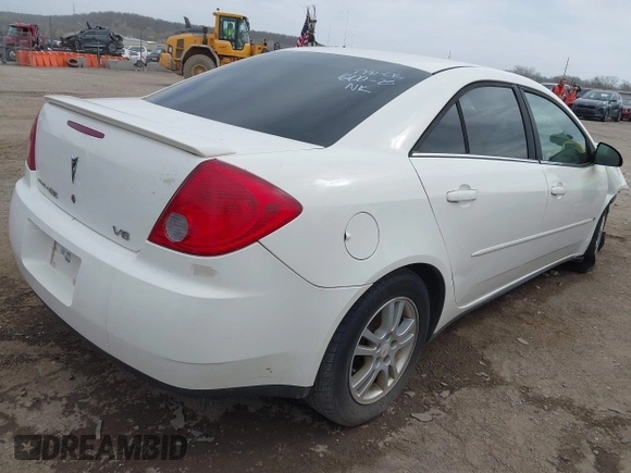 2006 Pontiac G6 6-Cyl z VIN 1G2ZG558364124834, wystawiony jako IAAI lot #41815411 z przebiegiem Nie podano mil oraz . Historia ofert i sprzedaży dostępna na DreamBid. Obrazek 4.