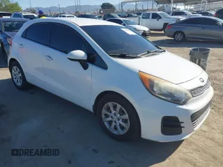 2016 Kia Rio LX with VIN KNADM5A35G6621542, listed as a IAAI auction lot 41862287 with 118,247 mi miles. Bid and sale history available at carsss.com. Image 1.