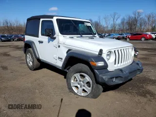 2021 Jeep Wrangler Sport S with VIN 1C4GJXANXMW751236, listed as a Copart auction lot 50683115 with 56,325 mi miles and Salvage Title. Bid and sale history available at DreamBid. Image 4.