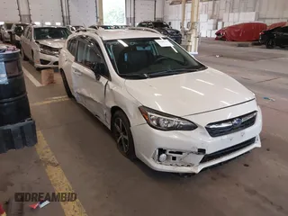 2023 Subaru Impreza Premium with VIN 4S3GTAV67P3722051, listed as a IAAI auction lot 42338763 with 21,806 mi miles and . Bid and sale history available at DreamBid. Image 1.