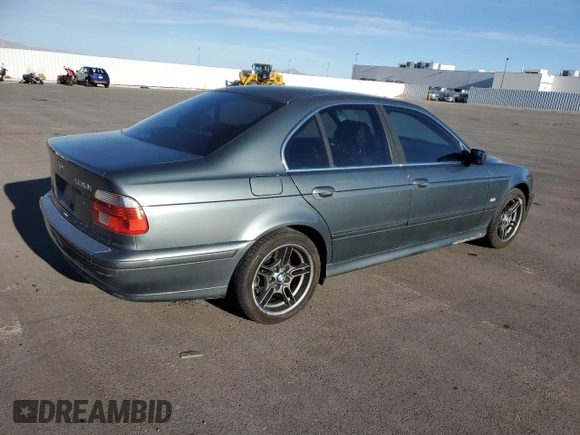 2003 BMW 5 Series 530iA with VIN WBADT63433CK34109, listed as a Copart auction lot 76776084 with 125,564 mi miles and Salvage Title. Bid and sale history available at carsss.com. Image 3.