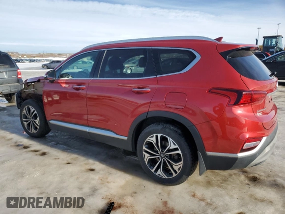 2019 Hyundai Santa Fe Ultimate with VIN 5NMS5CAA8KH063336, listed as a Copart auction lot 46734315 with 106,484 mi miles and Salvage Title. Bid and sale history available at DreamBid. Image 2.