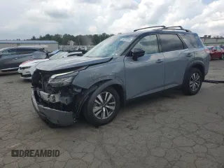 2022 Nissan Pathfinder SL with VIN 5N1DR3CC3NC205330, listed as a Copart auction lot 64749205 with 38,059 mi miles and Salvage title. Bid and sale history available at DreamBid. Image 1.