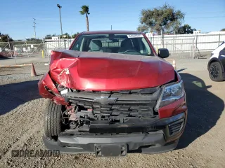 2021 Chevrolet Colorado 2WD Work Truck with VIN 1GCGSBEN0M1174272, listed as a Copart auction lot 84538594 with 58,052 mi miles and Salvage title. Bid and sale history available at DreamBid. Image 5.