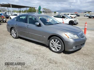 2008 Infiniti M with VIN JNKAY01F48M654549, listed as a Copart auction lot 51798965 with 212,122 mi miles and Salvage Title. Bid and sale history available at DreamBid. Image 4.