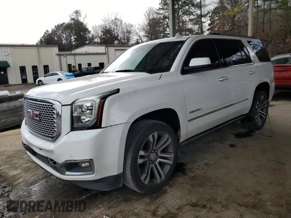 2017 GMC Yukon Denali with VIN 1GKS1CKJ1HR188049, listed as a Copart auction lot 89266975 with 140,516 mi miles and Salvage Title. Bid and sale history available at carsss.com. Image 1.