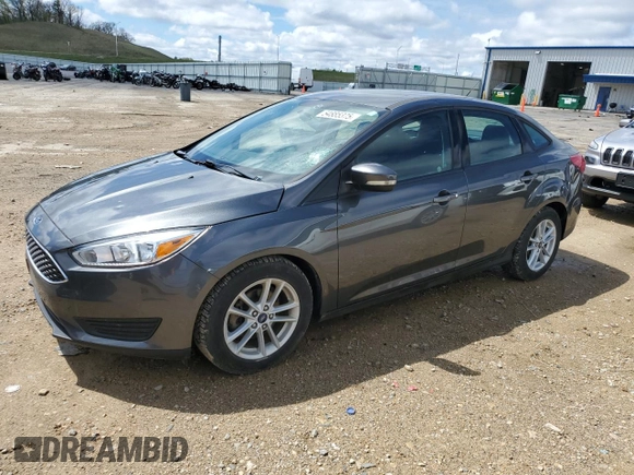2017 Ford Focus SE with VIN 1FADP3F25HL228597, listed as a Copart auction lot 54885375 with 50,586 mi miles and Non Repairable. Bid and sale history available at DreamBid. Image 1.