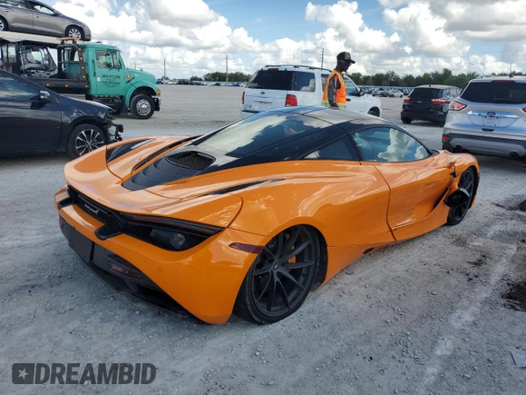 2019 McLaren 720S z VIN SBM14DCA9KW003247, wystawiony jako Copart lot #80073724 z przebiegiem 18 804 mil mil oraz Szkody całkowita. Historia ofert i sprzedaży dostępna na DreamBid. Obrazek 3.