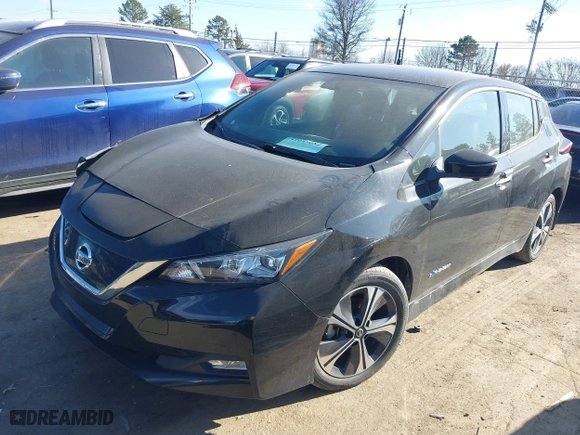 2018 Nissan LEAF S with VIN 1N4AZ1CP4JC300378, listed as a IAAI auction lot 41649682 with NaN miles. Bid and sale history available at carsss.com. Image 19.