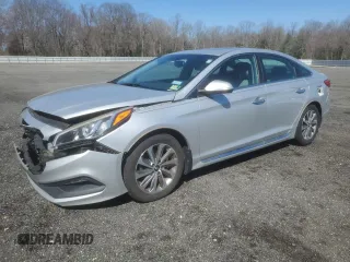 2015 Hyundai Sonata Sport with VIN 5NPE34AF5FH055238, listed as a Copart auction lot 49506805 with 82,312 mi miles and Salvage title. Bid and sale history available at DreamBid. Image 1.