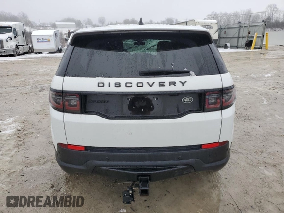 2022 Land Rover Discovery Sport S with VIN SALCJ2FX6NH911557, listed as a Copart auction lot 43249865 with 38,298 mi miles and Salvage Title. Bid and sale history available at carsss.com. Image 6.