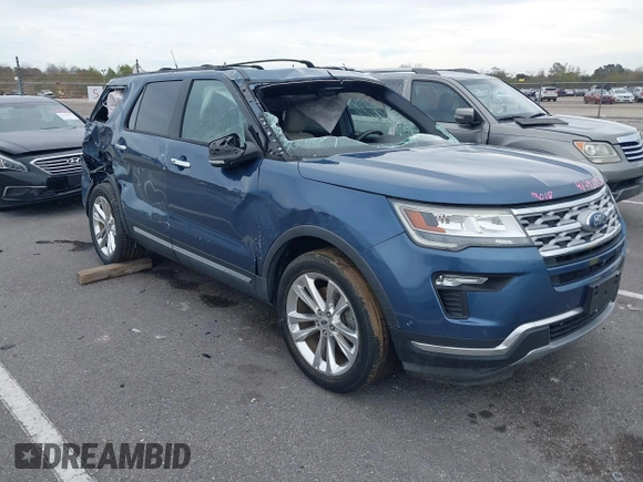2018 Ford Explorer Limited z VIN 1FM5K7F82JGC64878, wystawiony jako IAAI lot #41293993 z przebiegiem 63 577 mil mil oraz . Historia ofert i sprzedaży dostępna na DreamBid. Obrazek 1.