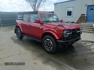 2023 Ford Bronco with VIN 1FMDE5BHXPLB99680, listed as a Copart auction lot 54232455 with 16,579 mi miles and Salvage Title. Bid and sale history available at DreamBid. Image 14.