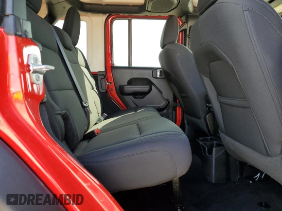 2022 Jeep Wrangler Unlimited Willys with VIN 1C4HJXDN7NW237703, listed as a Copart auction lot 76091794 with Not Provided miles and Non Repairable. Bid and sale history available at DreamBid. Image 11.