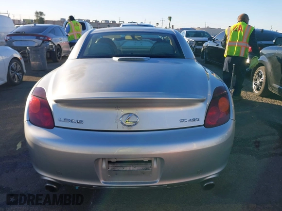 2003 Lexus SC 430 with VIN JTHFN48Y230044310, listed as a IAAI auction lot 41403951 with 130,183 mi miles and . Bid and sale history available at DreamBid. Image 16.