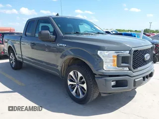 2020 Ford F-150 XL with VIN 1FTEX1CP4LFA18034, listed as a IAAI auction lot 42526312 with 75,631 mi miles and . Bid and sale history available at DreamBid. Image 1.