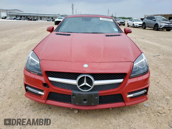 2013 Mercedes-Benz SLK 250 with VIN WDDPK4HA4DF063771, listed as a Copart auction lot 55578295 with 64,339 mi miles and Salvage title. Bid and sale history available at DreamBid. Image 5.