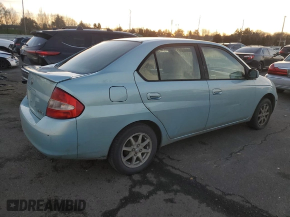 2001 Toyota Prius with VIN JT2BK12U810020922, listed as a Copart auction lot 41644535 with 0 mi miles and Salvage Title. Bid and sale history available at carsss.com. Image 3.