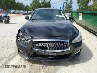 2014 Infiniti Q50 Premium with VIN JN1BV7AP9EM693541, listed as a Copart auction lot 52898005 with 203,157 mi miles and Salvage Title. Bid and sale history available at carsss.com. Image 5.