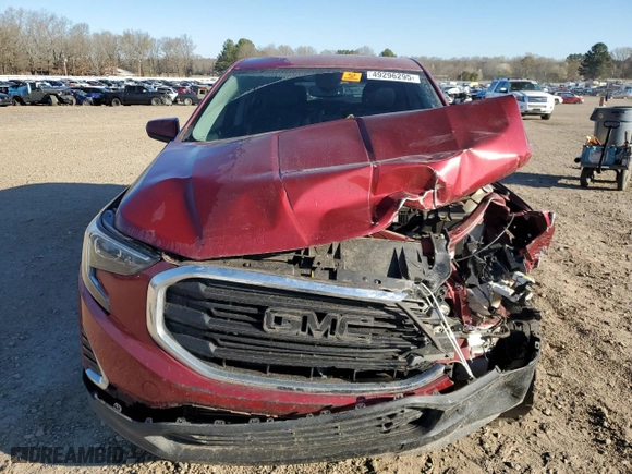 2018 GMC Terrain SLE with VIN 3GKALMEV5JL343273, listed as a Copart auction lot 49296295 with 102,825 mi miles and Salvage Title. Bid and sale history available at carsss.com. Image 5.