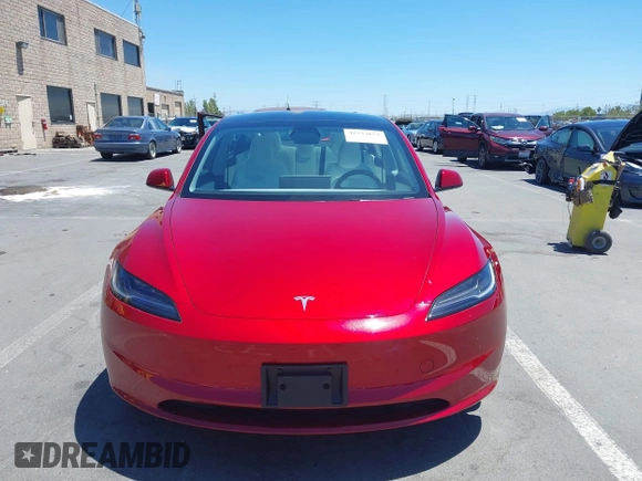 2025 Tesla Model 3 Long Range with VIN 5YJ3E1EA6SF917745, listed as a IAAI auction lot 42533673 with 7,305 mi miles and . Bid and sale history available at DreamBid. Image 12.