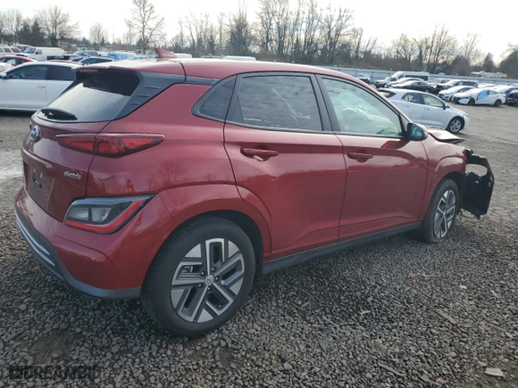2023 Hyundai Kona Electric SEL with VIN KM8K33AG3PU189335, listed as a Copart auction lot 47173415 with 41,104 mi miles and Non Repairable. Bid and sale history available at carsss.com. Image 3.