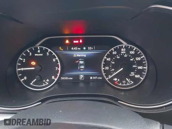 2019 Nissan Maxima Platinum z VIN 1N4AA6AV0KC379524, wystawiony jako IAAI lot #40862758 z przebiegiem 74 145 mil mil oraz . Historia ofert i sprzedaży dostępna na DreamBid. Obrazek 7.