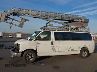 2013 Chevrolet Express Passenger LT with VIN 1GAZG1FG1D1159390, listed as a IAAI auction lot 41191409 with 176,899 mi miles and . Bid and sale history available at DreamBid. Image 13.
