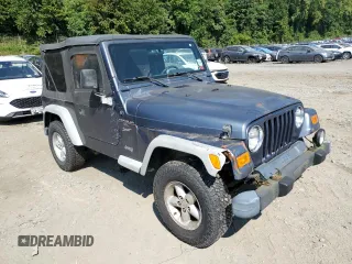 2001 Jeep Wrangler Sport with VIN 1J4FA49S41P352844, listed as a Copart auction lot 69216924 with 160,129 mi miles and Clean Title. Bid and sale history available at carsss.com. Image 4.
