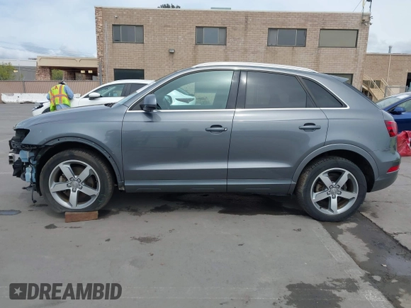 2015 Audi Q3 Premium Plus with VIN WA1EFCFSXFR009768, listed as a IAAI auction lot 41974476 with 53,013 mi miles and . Bid and sale history available at DreamBid. Image 15.