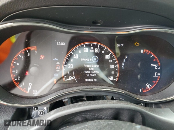 2019 Dodge Durango GT Plus with VIN 1C4RDHDG0KC721180, listed as a Copart auction lot 47705185 with 90,305 mi miles and Salvage Title. Bid and sale history available at carsss.com. Image 9.