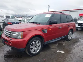 2008 Land Rover Range Rover Sport SC with VIN SALSH23468A152701, listed as a IAAI auction lot 41923653 with 125,862 mi miles. Bid and sale history available at carsss.com. Image 2.