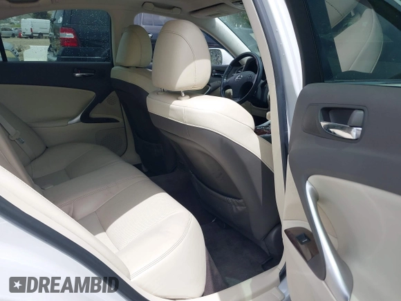 2010 Lexus IS 250 z VIN JTHBF5C20A5122748, wystawiony jako IAAI lot #42249280 z przebiegiem 122 826 mil mil oraz . Historia ofert i sprzedaży dostępna na DreamBid. Obrazek 8.