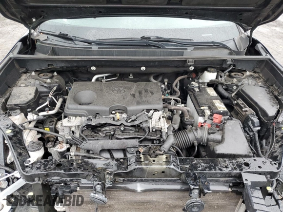 2021 Toyota RAV4 LE with VIN 2T3G1RFV4MC255952, listed as a Copart auction lot 56595465 with 64,410 mi miles and Salvage title. Bid and sale history available at DreamBid. Image 12.