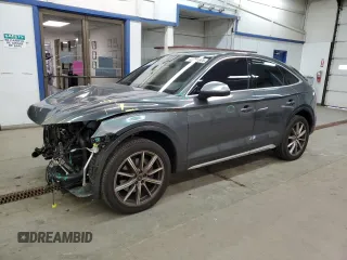 2022 Audi SQ5 Sportback Premium Plus z VIN WA124AFY3N2106433, wystawiony jako Copart lot #43756965 z przebiegiem 21 634 mil mil oraz Szkoda całkowita • Salvage title. Historia ofert i sprzedaży dostępna na DreamBid. Obrazek 1.