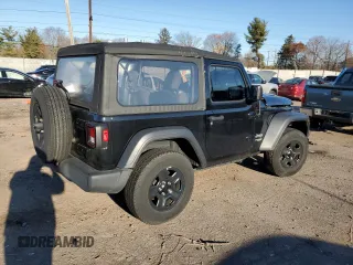 2021 Jeep Wrangler Sport S with VIN 1C4GJXANXMW638080, listed as a Copart auction lot 82543314 with 49,003 mi miles and Salvage Title. Bid and sale history available at DreamBid. Image 3.